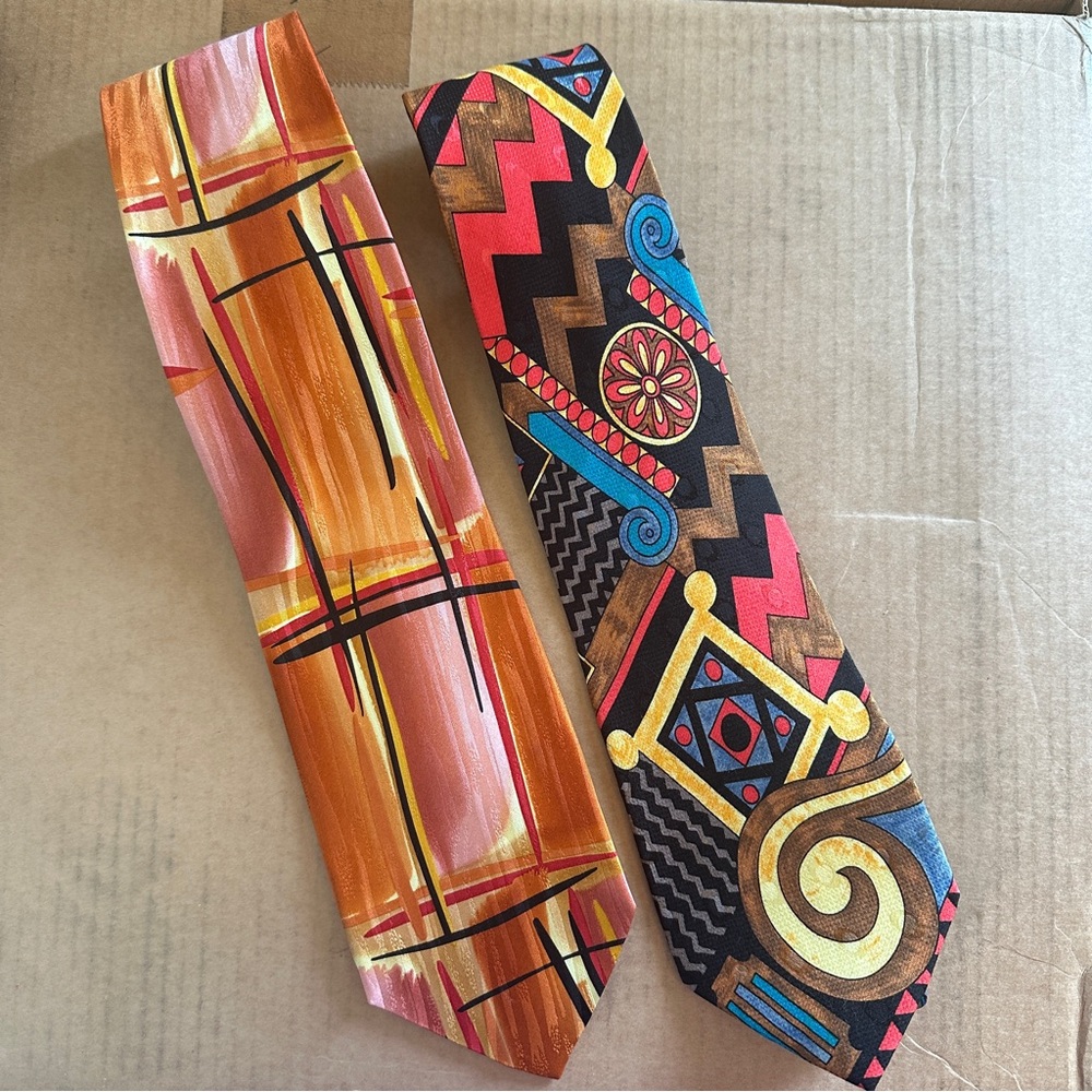 Jerry Garcia Men's Necktie Space Containers Collection Thirty-Eight & Bob Mackie